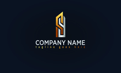 Company Gold Logo Design, Luxury Gold Concept Logo,