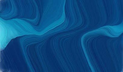 modern soft swirl waves background design with midnight blue, light sea green and dark cyan color