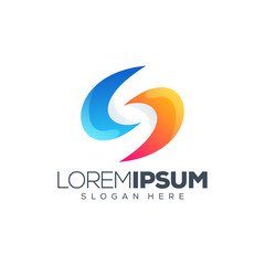 Obraz premium letter S logo design vector illustration