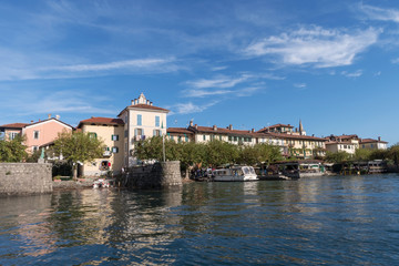 Fototapeta na wymiar Isola dei Pescatori (Fishermen’s Island), Lake Maggiore, Northern Italy