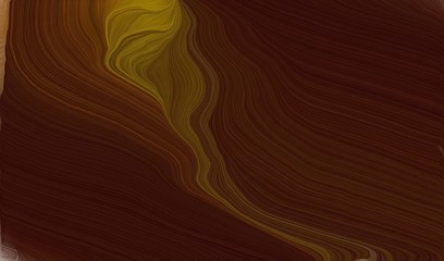 modern curvy waves background design with very dark red, brown and chocolate color
