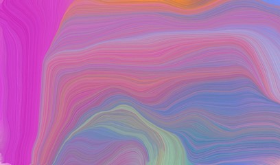 abstract waves illustration with pastel purple, medium orchid and steel blue color