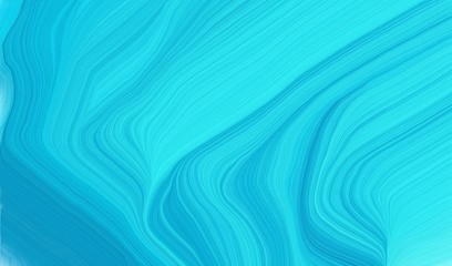 modern waves background design with bright turquoise, dark turquoise and light sea green color