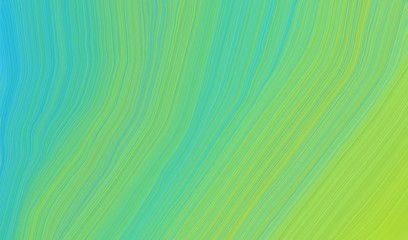 modern soft swirl waves background design with pastel green, medium turquoise and medium aqua marine color