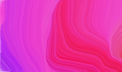 modern soft curvy waves background illustration with neon fuchsia, bright pink and crimson color