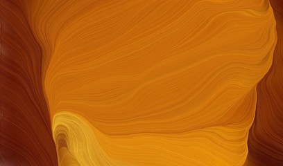curvy background design with dark golden rod, dark red and saddle brown color