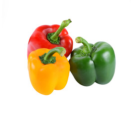  pepper isolated on white background