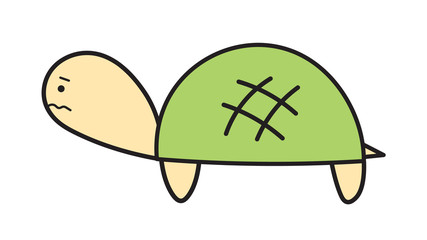 困った　かめ　イラスト
