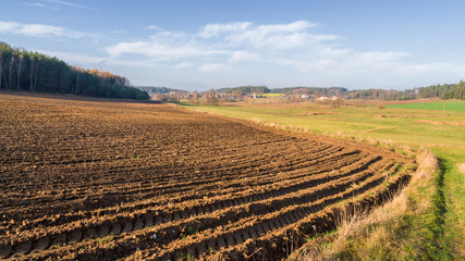 Krajobraz Podlasia, Wzgórza Sokólskie, Jesień na Podlasiu