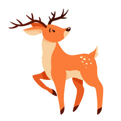 Cute cartoon deer.