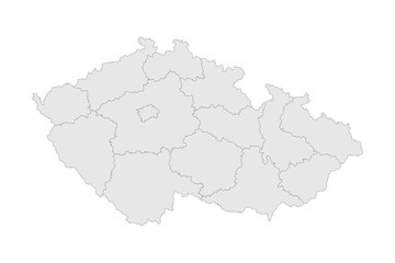 Czech republic map vector