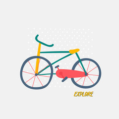 Fototapeta premium City transportation active character illustration