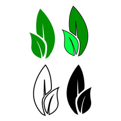 Leaf icon vector