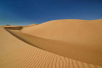 Fototapeta na wymiar Oman desert landscape of desert