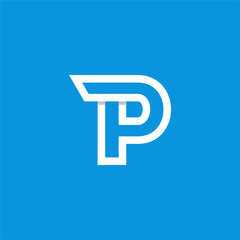Vector Logo White Wing Letter P
