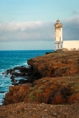 Fototapeta na wymiar Lighthouse of Maria Pia on Santiago.