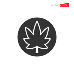 Cannabis Leaf Icon Design Vector