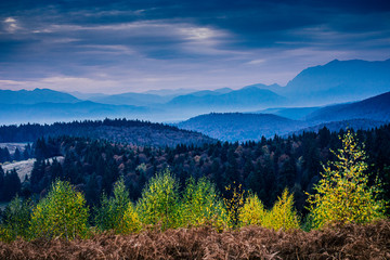 Obrazy na Szkle  Rumuński jesienny krajobraz