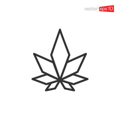 Cannabis Leaf Icon Design Vector