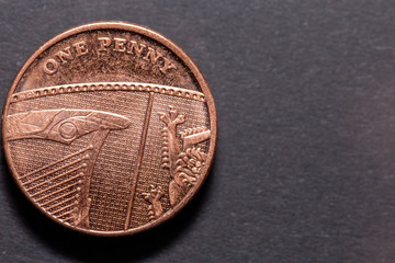 Ein Pence bzw Penny aus 2016