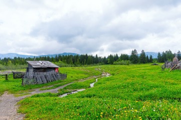 house in the mountains
