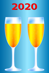 Champagne glass icon