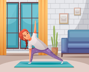 Kids Yoga At Home Background