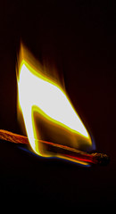 fire on black background