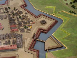 Old town scale model