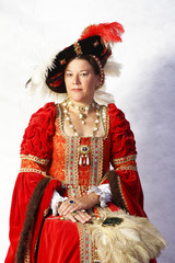 Kleidung einer Herzogin in der Fr&uuml;hrenaissance um 1430