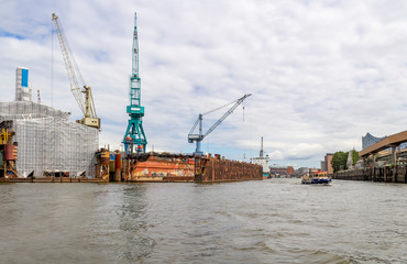 Naklejka premium Port of Hamburg