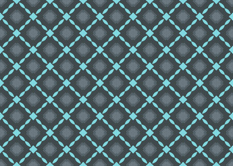 Seamless geometric pattern design illustration. In blue, grey, black colors.