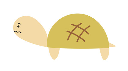 しょんぼり　かめ　イラスト