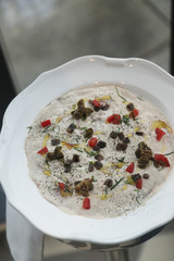 Veal appetizer or vitello tonnato
