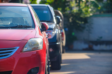 Car parking on the street