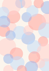 abstract background with circles. bubble textured effect with pastel colour. polka dot pattern