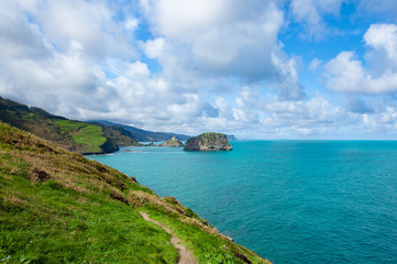 Fototapeta premium Cliff landscape in the Basque Country, Spain