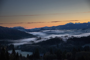 Morgennebel in der Zentralschweiz