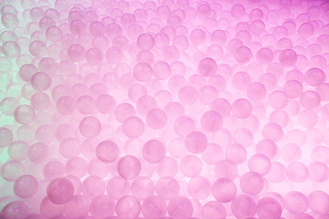 Many transparent plastic balls as a background