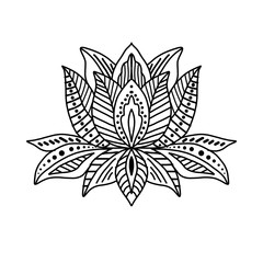 Abstract paper cut to mandala design background.