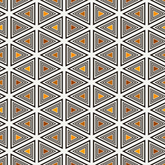 Contemporary grid pattern. Triangles motif. Repeated geometrical figures, lines ornament. Modern abstract background. Seamless surface design. Simple structure wallpaper. Digital paper, textile print.