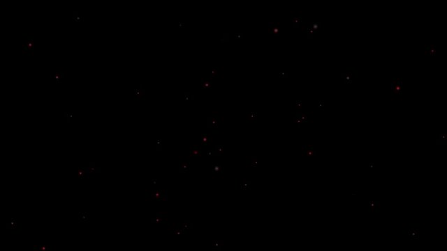 丸　光　エフェクト　パーティクル　浮く　黒　赤　背景透過