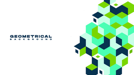 Abstract geometrical shape gradient background