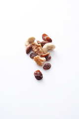 Nut on a white background.