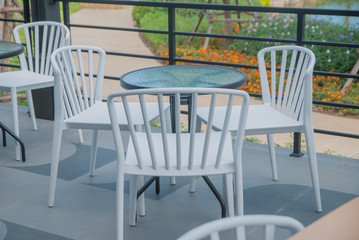 table restaurant, Black and white table table restaurant Thailand country