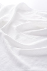 Background image made of white cloth.