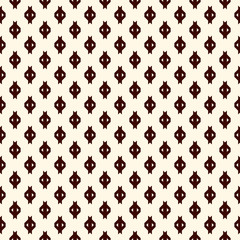 Repeated mini signs wallpaper. Seamless surface pattern design with geometric symbols. Simple abstract background