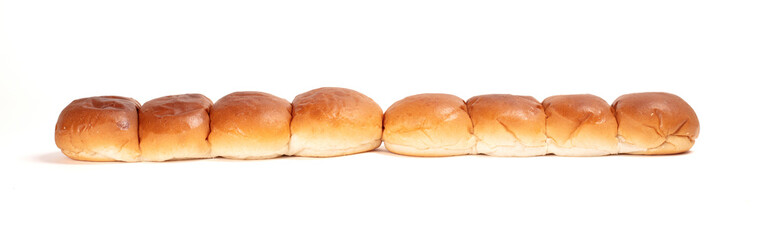View of group small round bread