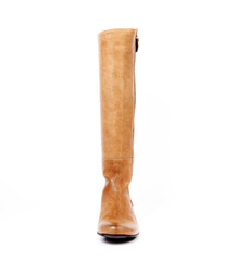 Leather Boots on a white background.