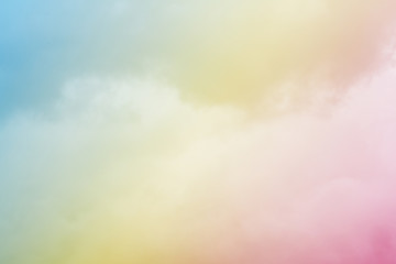 Obraz na płótnie Canvas Clouds on soft pastel colors